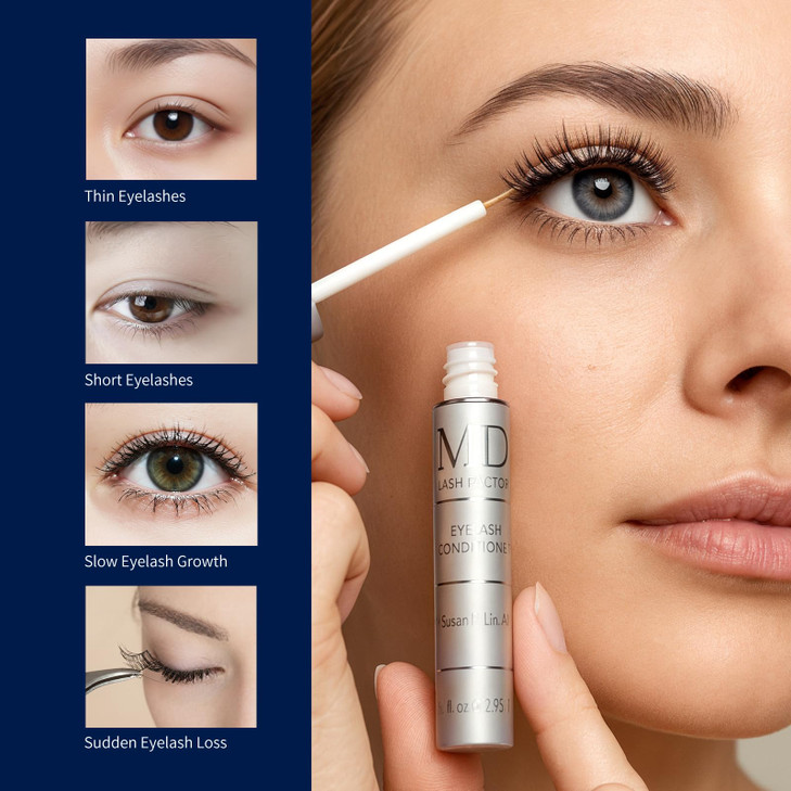 MD Lash Factor Eyelash Conditioner Advanced Lash Enhancing Serum for Longer Thicker Fuller Looking Lashes CrueltyFree fo