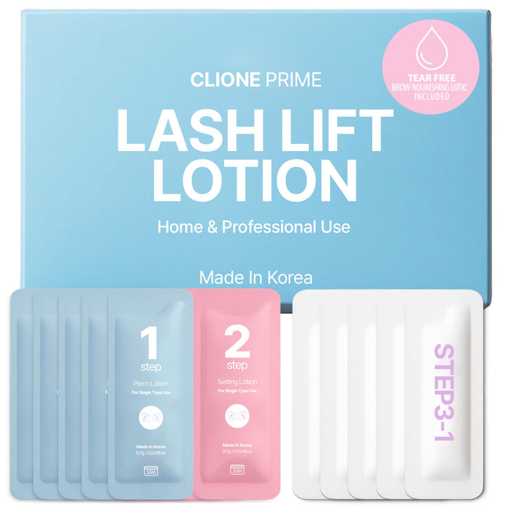 CLIONE PRIME Korean Lash Lift Lotion Eyebrow Lamination Eyelash Perm Home Professional Use Eyelash Lift Lash Perm Brow L