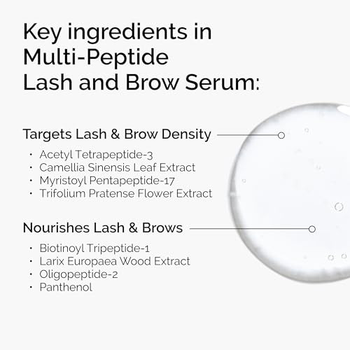 The Ordinary MultiPeptide Lash and Brow Serum PeptidePowered Formula for Thicker Fuller Looking Lashes Brows 016 Fl Oz