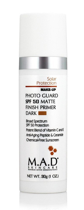 MAD SKINCARE SOLAR PROTECTION Photo Guard SPF 50 Matte Finish Primer Dark 30g