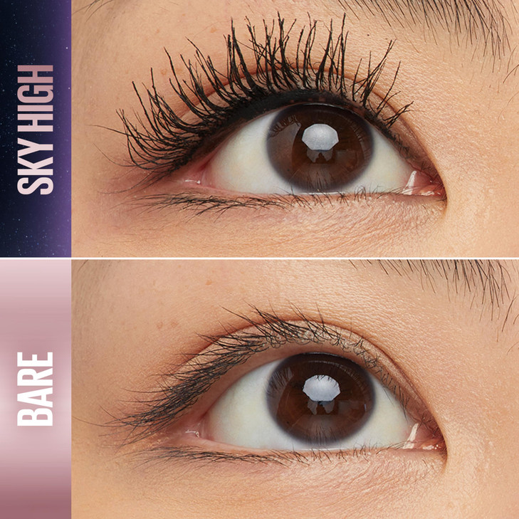 Maybelline Lash Sensational Sky High Washable Mascara Makeup Volumizing Lengthening Defining Curling Multiplying Buildab