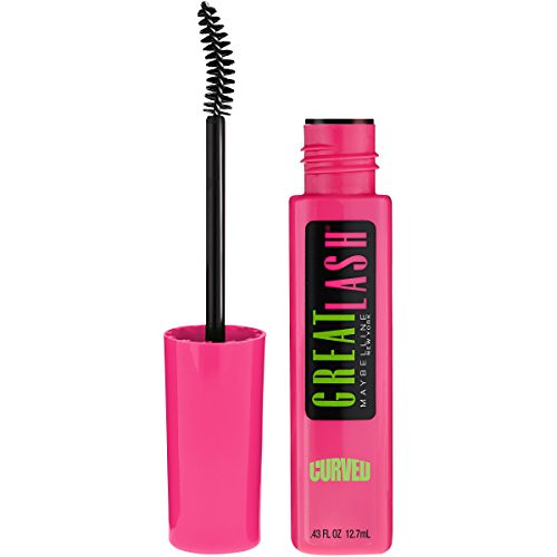 Maybelline New York Makeup Great Lash Curved Brush Washable Mascara Very Black Mascara 043 fl oz
