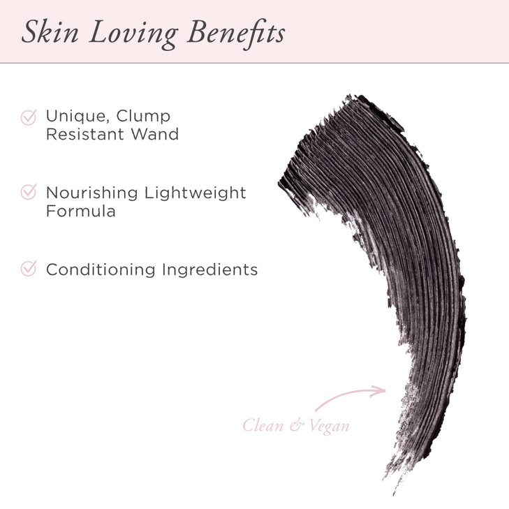 PR MINERALS Big Look Mascara in Black Volumizing And Lengthening Lash Mascara For Longer Fuller Softer Lashes CrueltyFre