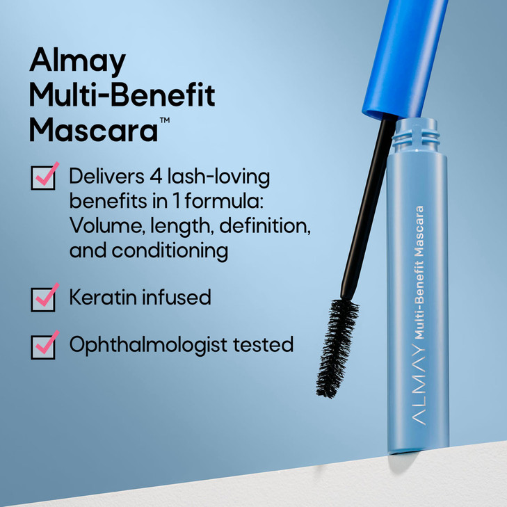 Almay MultiBenefit Mascara and Eyeliner Duo Value Pack Packaging May Vary Black Brown