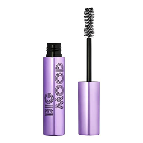 elf Big Mood Mascara Instantly Creates LongLasting Bold Lifted Voluminous Lashes Infused with Jojoba Wax Black 030 fl Oz