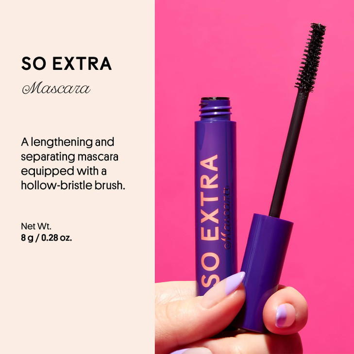 Winky Lux So Extra Mascara Lengthening Separating Defining with Curling Buildable Formula Clump Free Volume Ultra Matte