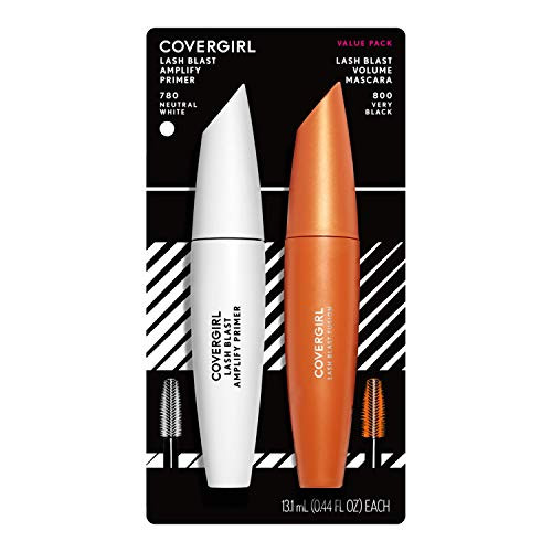 COVERGIRL Lash Blast Volume Mascara Very Black Lash Blast Amplify Eyelash Primer Twin Pack