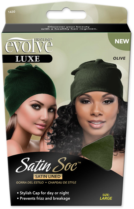 Evolve Satin Soc Olive Large (Satin-Lined Style Cap) online at globaldelivered