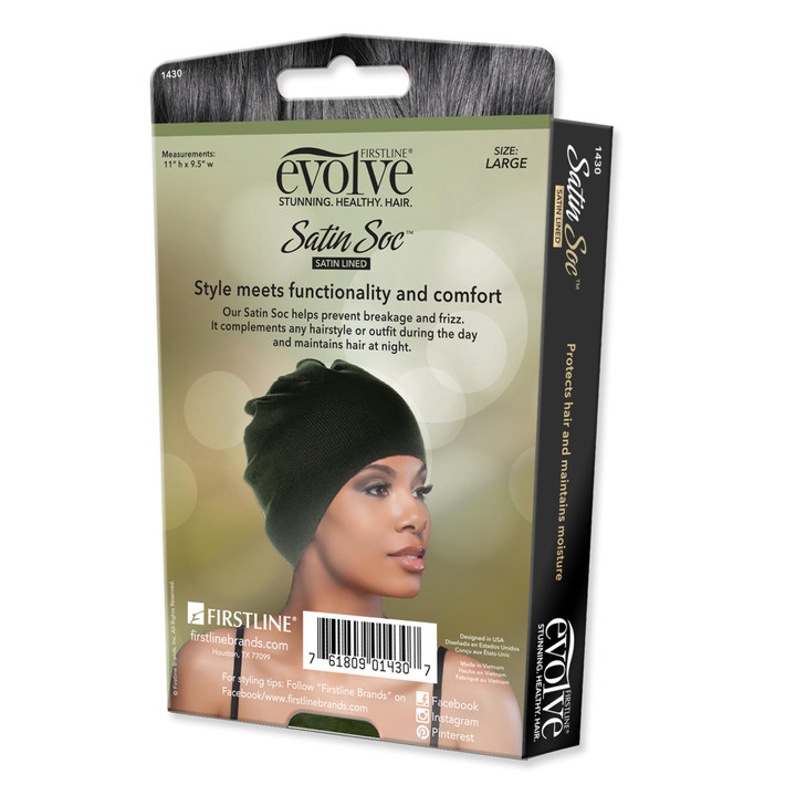 Evolve Satin Soc Olive Large (Satin-Lined Style Cap) online at globaldelivered
