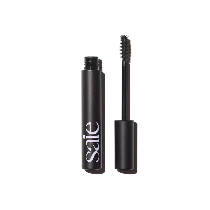 Saie Mascara 101 Lash Lengthening Mascara for Thick Bold Lifted Lashes Buildable Eye Makeup Formulated to Strengthen and