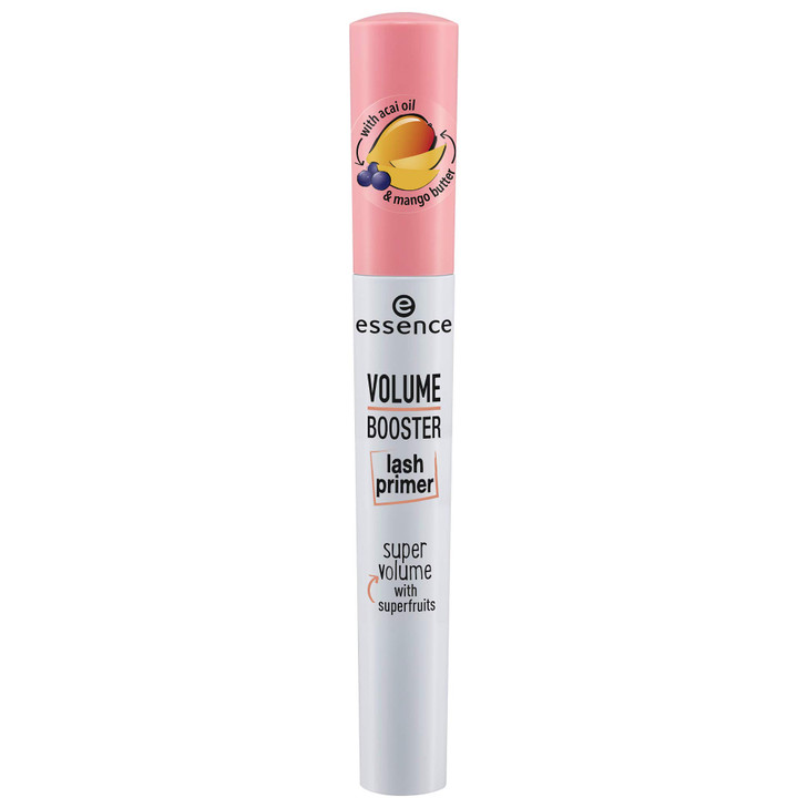 essence Volume Booster Lash Primer Mascara Infused with Mango Butter and Acai Oil for Nurtured Lashes Conditioning Masca