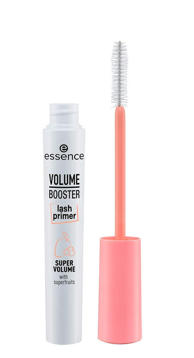 essence Volume Booster Lash Primer Mascara Infused with Mango Butter and Acai Oil for Nurtured Lashes Conditioning Masca