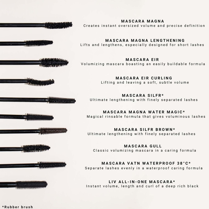 IDUN Minerals Mascara Eir Curling Curl Boosting Lengthening Lash Enhancer with Curved Wand Applicator Creamy Volumizing