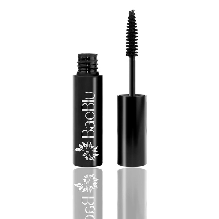BaeBlu Organic Mascara and Lash Conditioner Long and Healthy Lashes NonIrritating 100 Natural Formula Black