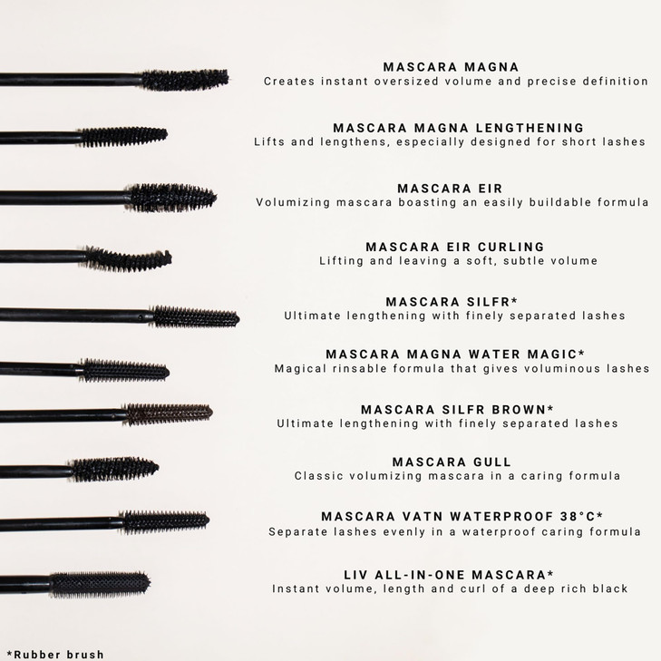 IDUN Minerals Mascara Gull Lashlifting Ultra Thickening Mineral Pigment Formula Extreme Length and Volume in Intense Bla