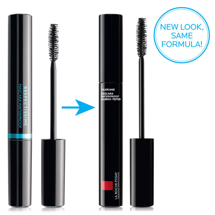 La RochePosay Toleriane Waterproof Mascara LongLasting Volume and Length Allergytested Safe For Sensitive Skin Black