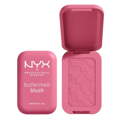 NYX PROFESSIONAL MAKEUP Buttermelt Powder Blush Fade and TransferResistant Blush Up to 12HR Make Up Wear Vegan Formula F