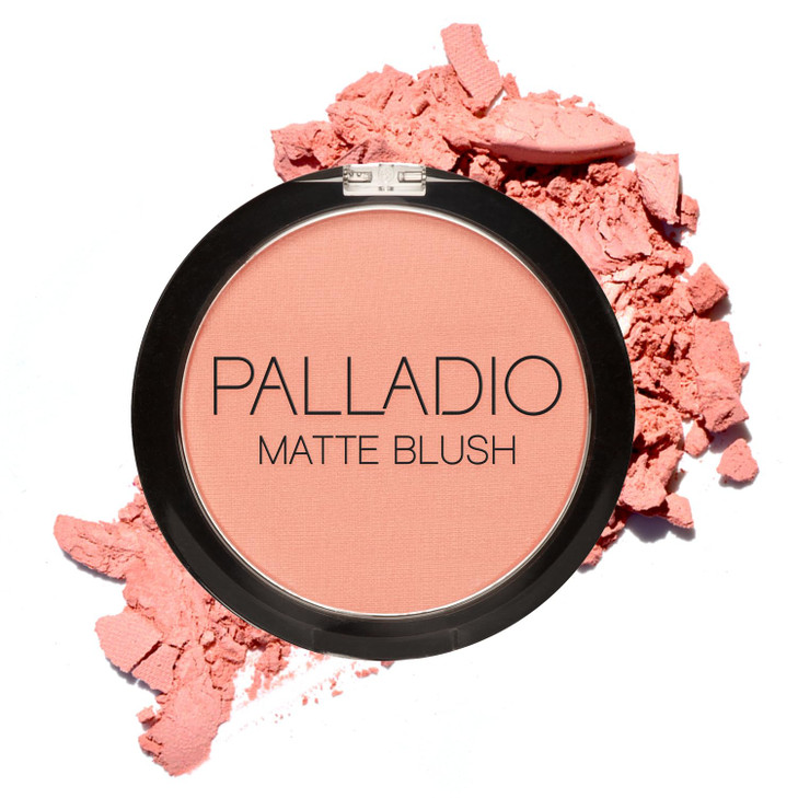 Palladio Matte Blush Brushes onto Cheeks Smoothly Soft Matte Look and Even Finish Flawless Velvety Coverage Effortless B