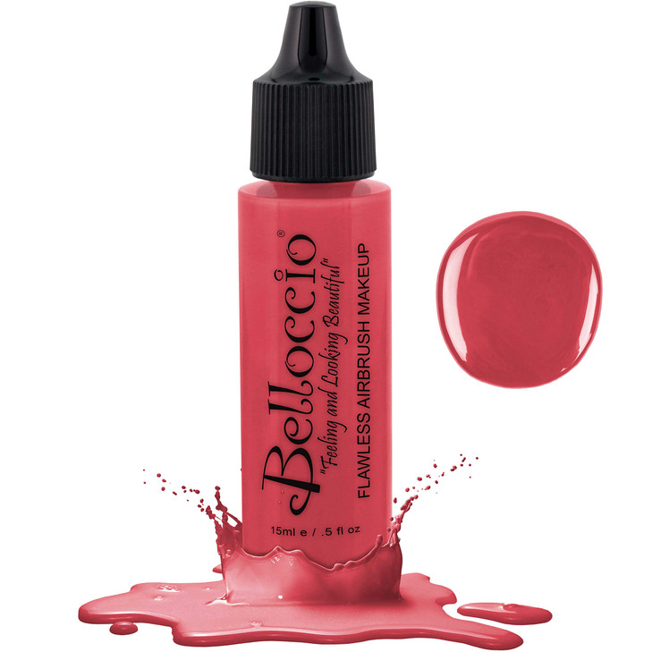 Half Ounce Bottle of Pink Delight Blush Belloccios Professional Flawless Airbrush Makeup Blush