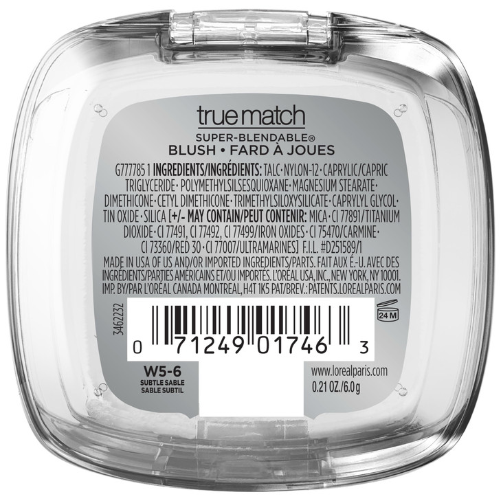 LOreal Paris True Match SuperBlendable Powder Blush Subtle Sable 021 Oz Packaging May Vary
