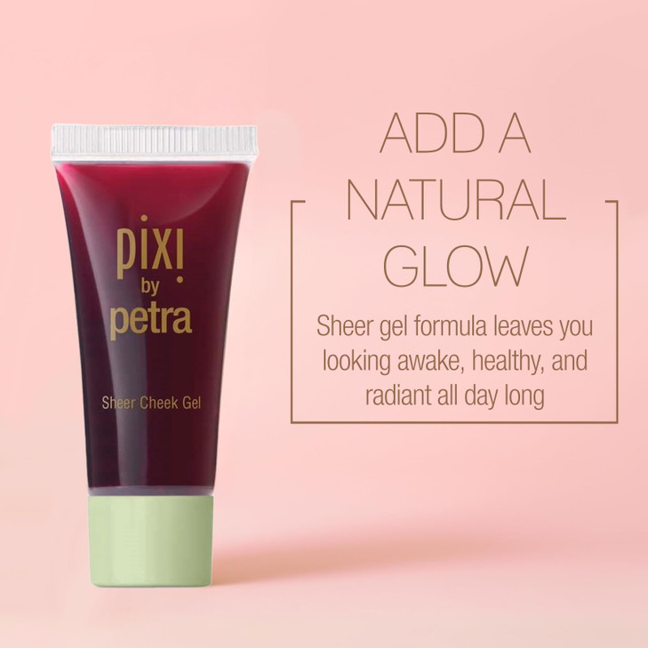 Pixi Sheer Cheek Gel Flushed Gel Blush For A Sheer Flush Of Colour OilFree FragranceFree Hydrating Liquid Blush 045 Fl O