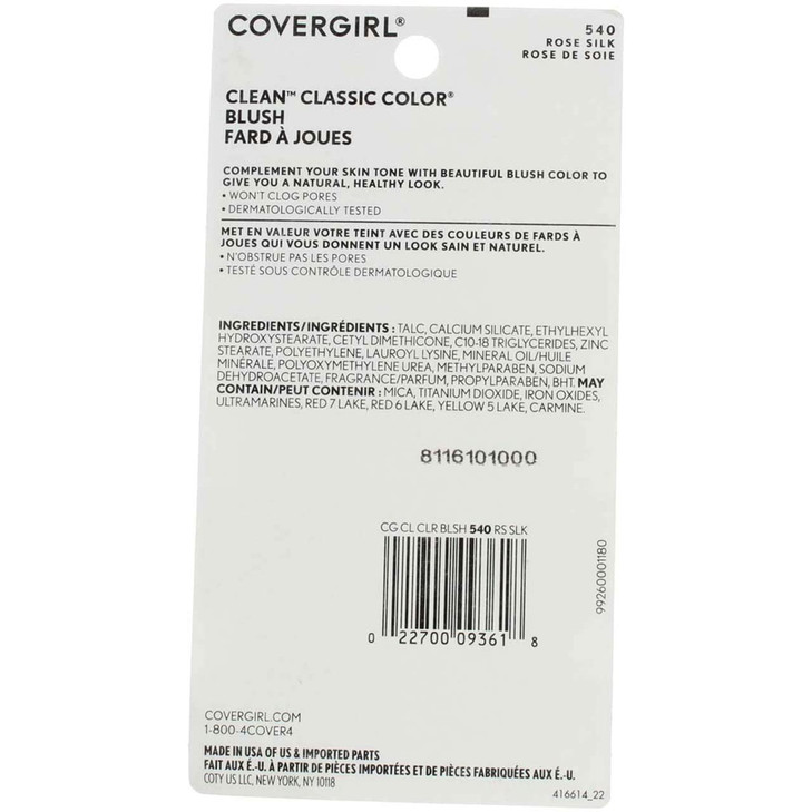 Covergirl Classic Color Blush Rose Silk 540 03 Ounce