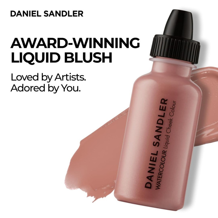 Daniel Sandler Watercolor Liquid Blush Buildable Blendable LongLasting Liquid Blush for Cheeks Lips Eyes Lightweight Wat