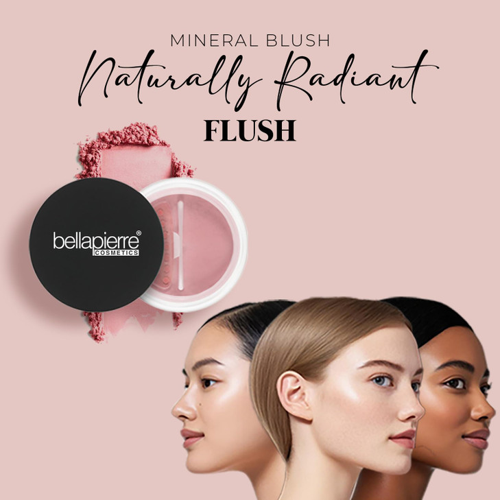 Bellapierre Mineral Blush Loose Powder Blush Lightweight Cheek Color Warm Dewy Finish TalcFree Hypoallergenic NonToxic 0