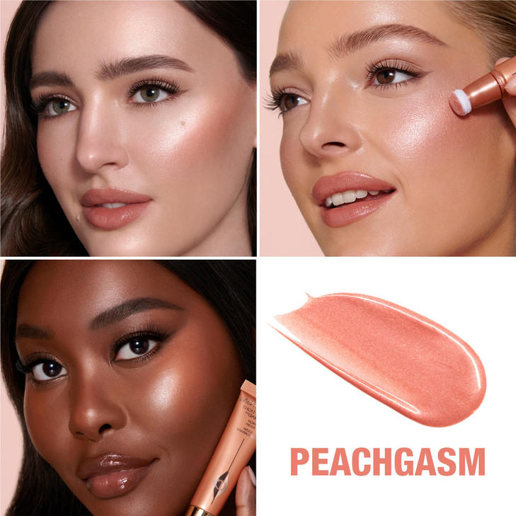 Charlotte Tilbury Glowgasm Beauty Light Wand Liquid Highlighter Makeup SoftFocus Pink Highlighter Blush for Cheeks Pearl