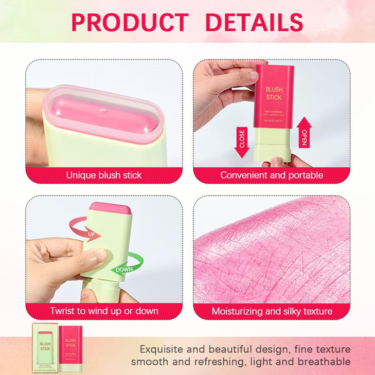GMaxit MultiUse Makeup Blush StickBeauty Solid MoisturizerWaterproof Natural Nude MakeupTinted Solid Moisturizer Stick f