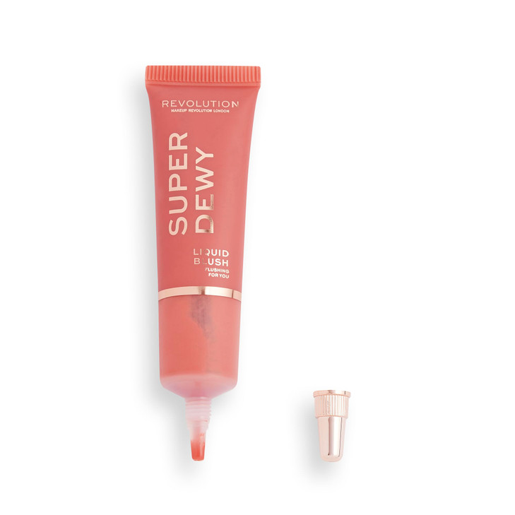Revolution Superdewy Liquid Blush Richly Pigmented Buildable Blendable Formula Flushing For You 05 fl oz