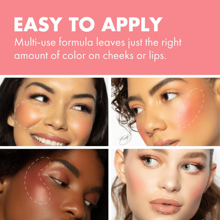 Milani Cheek Kiss Liquid Blush Makeup Lightweight Blendable Buildable for Radiant Flushed Cheeks SkinLoving Formula Rose