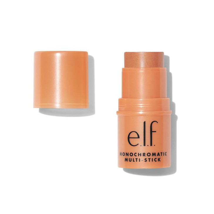 elf Monochromatic Multi Stick Luxuriously Creamy Blendable Color For Eyes Lips Cheeks Glowing Mango 017 Oz