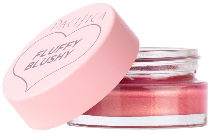 Pacifica Fluffy Blushy Cream Blush Face Makeup Bloom Bright Fuchsia AirWhipped Cheek Lip Color Bold Buildable Pigment Li