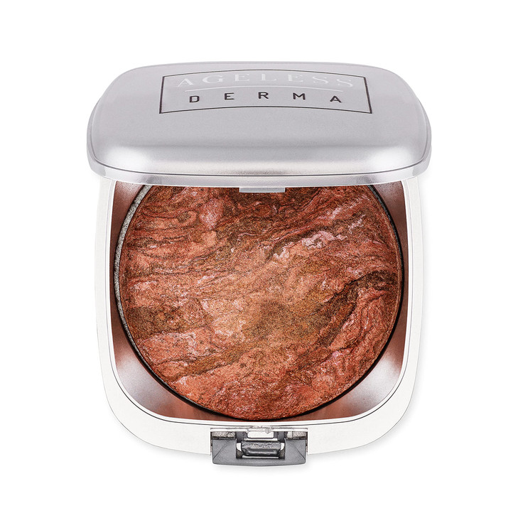 Ageless Derma Baked Mineral Makeup Healthy Blush Peach Frost Highlighter Makeup