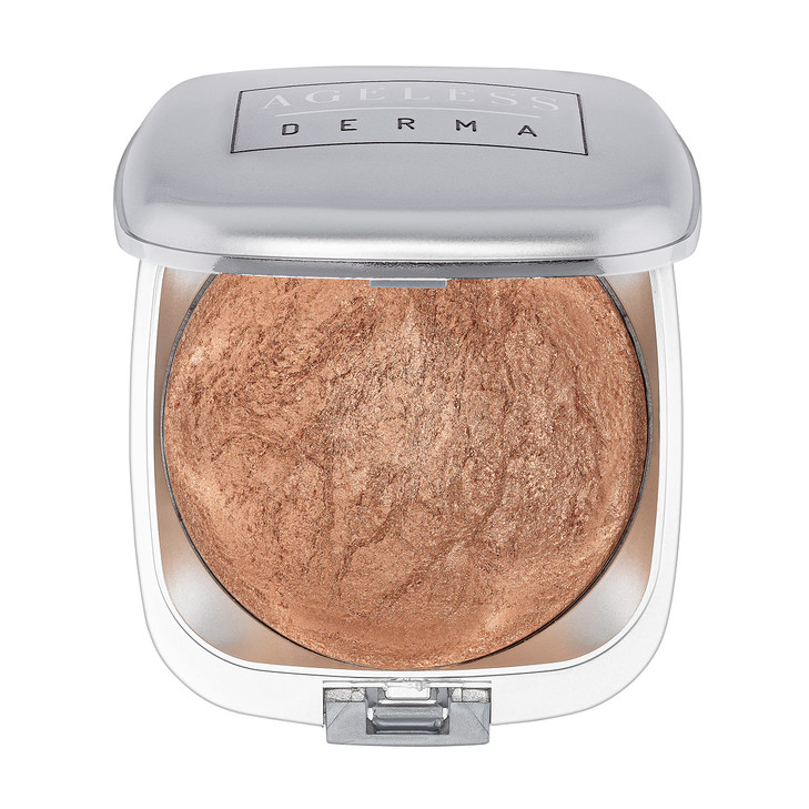 Ageless Derma Baked Mineral Makeup Healthy Blush with Botanical Extracts Coppertone Swirl Made in USA