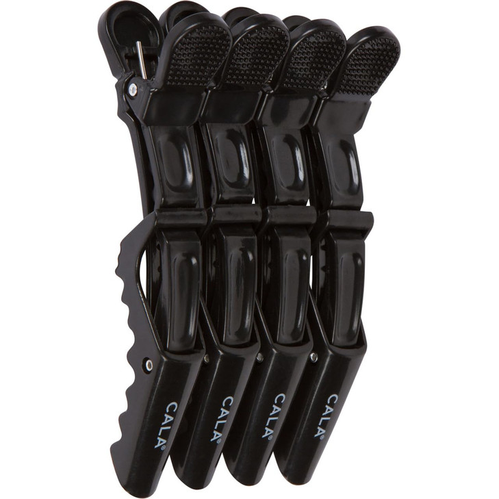Cala Black croc hair clips 4 count, 4 Count online at globaldelivered