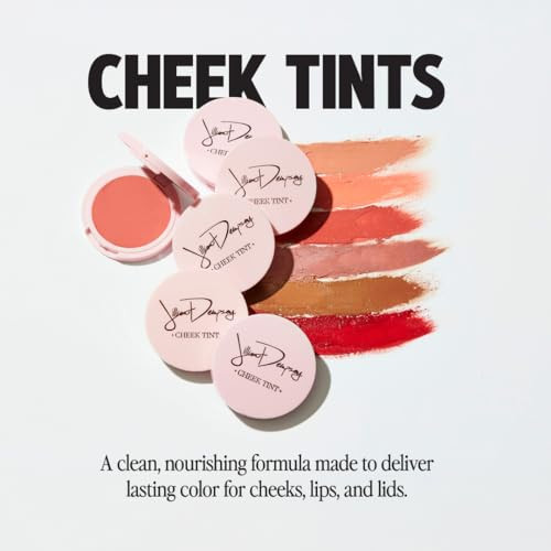 Jillian Dempsey Cheek Tint Natural Cream Blush Easy to Blend Makeup with Nourishing Lasting Color I Poppy