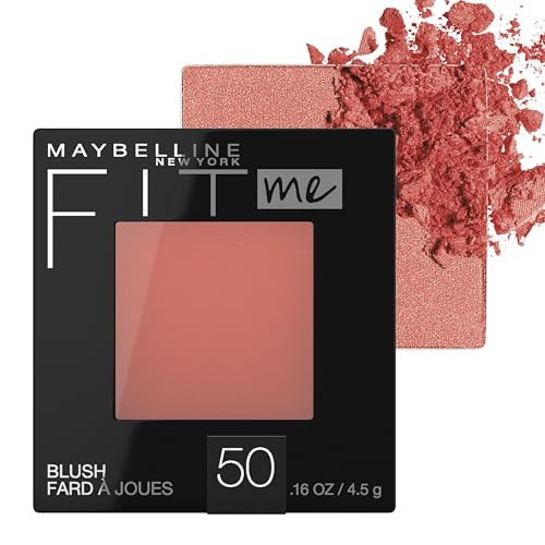 Maybelline Fit Me Blush Lightweight Smooth Blendable Longlasting AllDay Face Enhancing Makeup Color Wine 1 Count