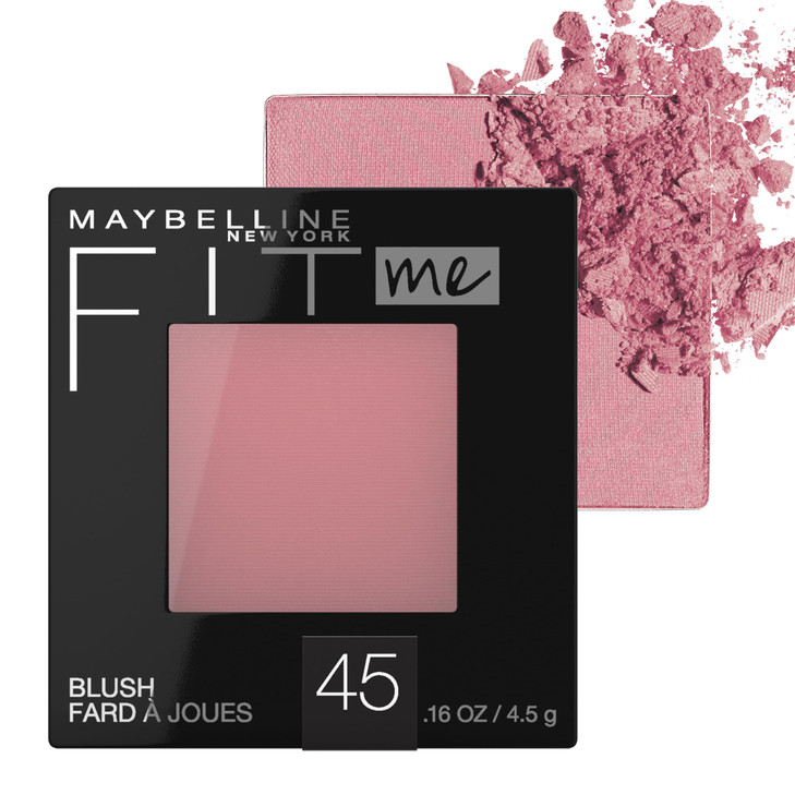 Maybelline Fit Me Blush Lightweight Smooth Blendable Longlasting AllDay Face Enhancing Makeup Color Plum 1 Count