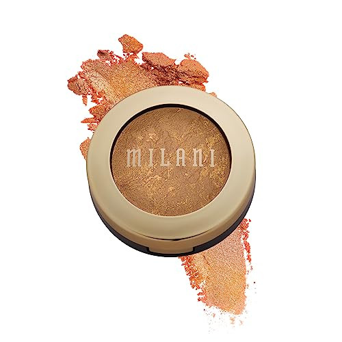 Milani Bronzer Powder Baked Bronzer Made in Italy Bronzing Shimmer Highlighter Makeup for Contour Soleil