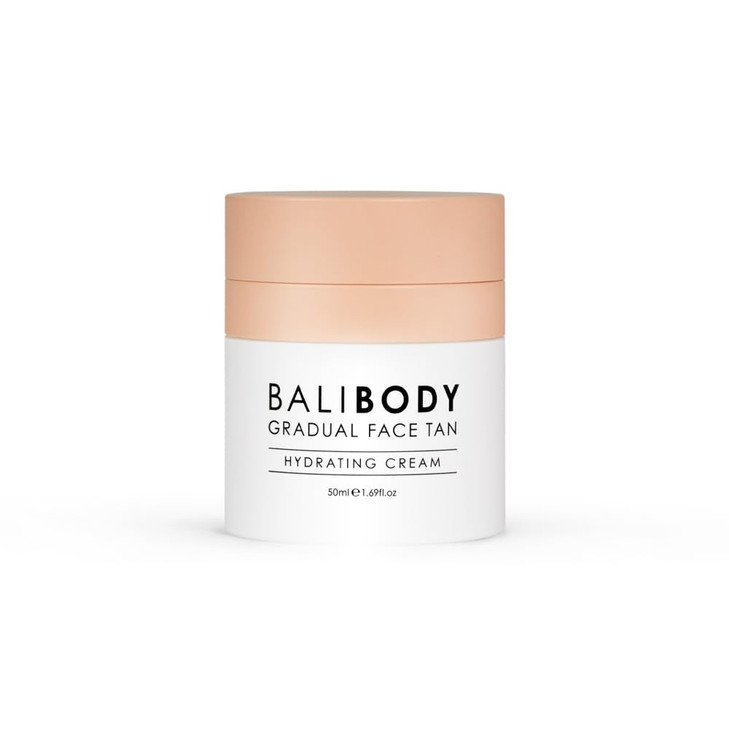 Bali Body Gradual Face Tan Daily Facial Moisturizer for Natural Looking Gradual Bronze Glow AntiAging Hydrating Cream fo