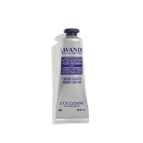 LOccitane Nourishing Lavender Hand Cream Enriched with Lavender Essential Oil and Shea Butter Net Wt 1 oz