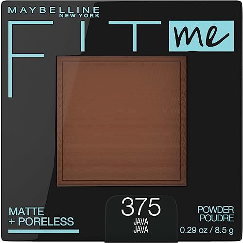 Maybelline Fit Me Matte Poreless Pressed Face Powder Makeup Setting Powder Java 1 Count