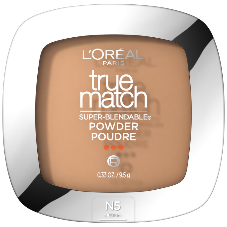 LOreal Paris True Match SuperBlendable Oil Free Powder Foundation N5 Medium 033 oz Packaging May Vary