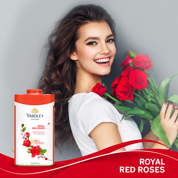 Yardley London Perfumed Talc Red Roses 88 oz 250 g