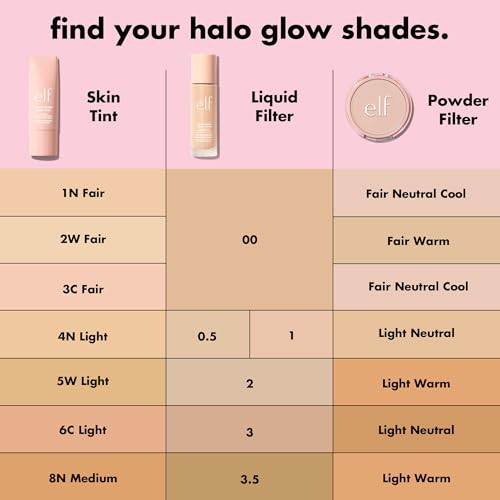 elf Halo Glow Powder Filter Ultrafine Finishing Powder Smooths The Look of Pores Fine Lines Creates A SoftFocus Glow Veg