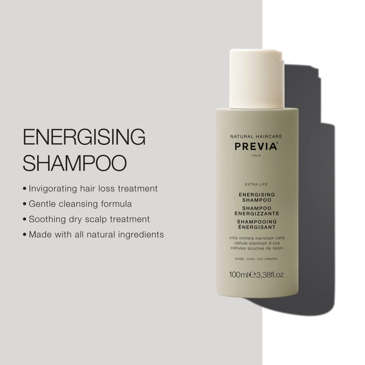 PREVIA Energising Shampoo for Thinning Hair and Hair Loss - Advanced Treatment for Thinning Hair, Strengthens Roots, Stimulates Scalp Circulation, Ve online at globaldelivered