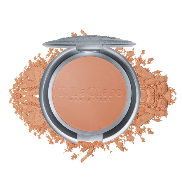 T Leclerc Compact Pressed Powder SuperBlendable Face Makeup Longwear Portable Matte Finish for Radiant Natural Medium to