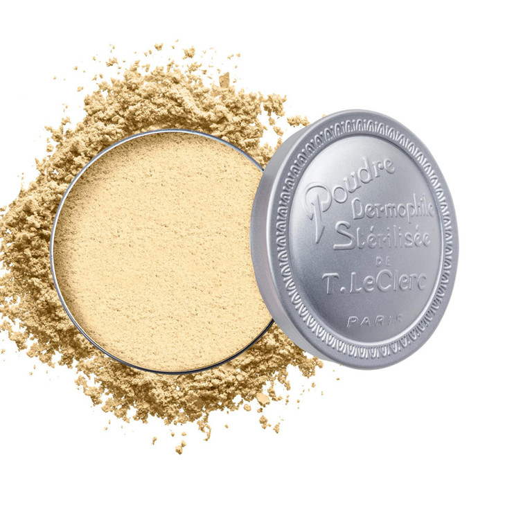 T LeClerc Loose Facial Powder Face Makeup Setting Powder Longwear Blendable Mineral Minimizes Pores Perfects Skin Tones